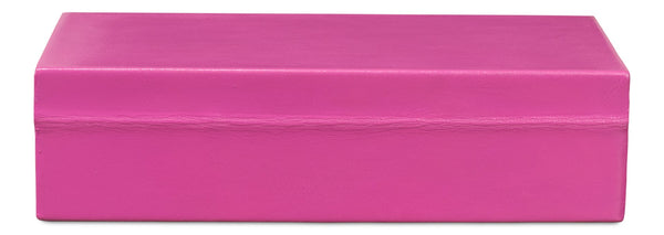 Sarreid Gatsburg Pink Shagreen Box Set Of 2 - Elegant Leather Finish With Stylish Paper Liner For Storage Pink  54078-pink
