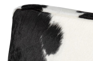 Sarreid Holloway Armchair - Luxurious Black & White Hair-on-hide Leather With Stylish Acrylic Accents Multicolor  54081