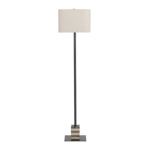 Crestview Collection 60"H Elegant Granite & Metal Floor Lamp With Adjustable Shade For Modern Living Spaces   Cvazer156