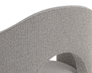 Sunpan Anaya Dining Armchair - Elegant Curved Design for Ultimate Comfort in Contemporary Dining Spaces Altro Cappuccino