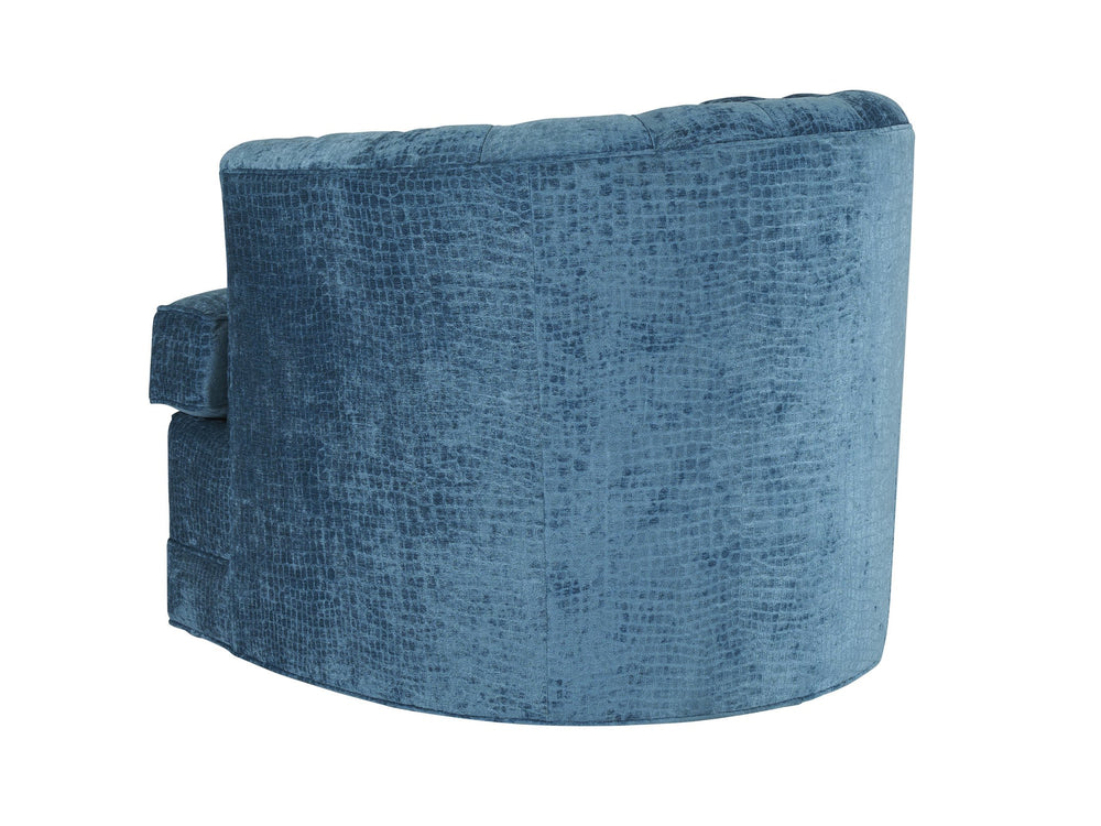 Lexington Barclay Butera Cliffhaven Swivel Chair - Luxurious Upholstered Seating With Tufted Back And Ultra Down Cushion Comfort   5410-11sw-42