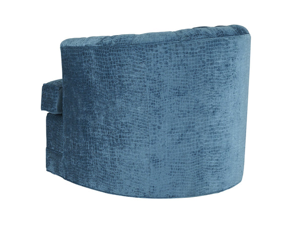 Lexington Barclay Butera Cliffhaven Swivel Chair - Luxurious Upholstered Seating With Tufted Back And Ultra Down Cushion Comfort   5410-11sw-42