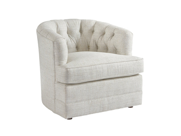 Lexington Barclay Butera Cliffhaven Chair - Elegant Upholstered Seating With Tufted Back And Ultra Down Cushion For Luxury Comfort   5410-11-40
