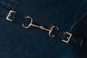 Sarreid Hera Arm Chair In Luxurious Chateau Blue Leather – Stylish Fabricated Frame For Elegant Interiors Blue  54117