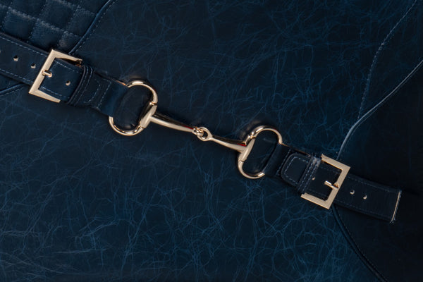 Sarreid Hera Arm Chair In Luxurious Chateau Blue Leather – Stylish Fabricated Frame For Elegant Interiors Blue  54117