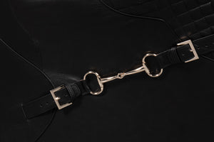 Sarreid Hera Arm Chair Onyx Black - Luxurious Top Grain Leather With Contemporary Fabricated Frame Design Black  54118