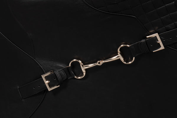 Sarreid Hera Arm Chair Onyx Black - Luxurious Top Grain Leather With Contemporary Fabricated Frame Design Black  54118