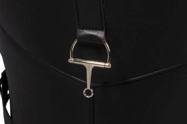 Sarreid Hera Arm Chair Onyx Black - Luxurious Top Grain Leather With Contemporary Fabricated Frame Design Black  54118