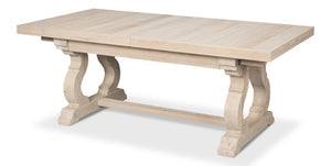 Sarreid Beauford Dining Table - Stylish Grey And White Finish With Reclaimed White Pine For Your Home Decor Grey  54133