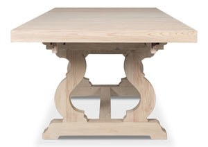 Sarreid Beauford Dining Table - Stylish Grey And White Finish With Reclaimed White Pine For Your Home Decor Grey  54133