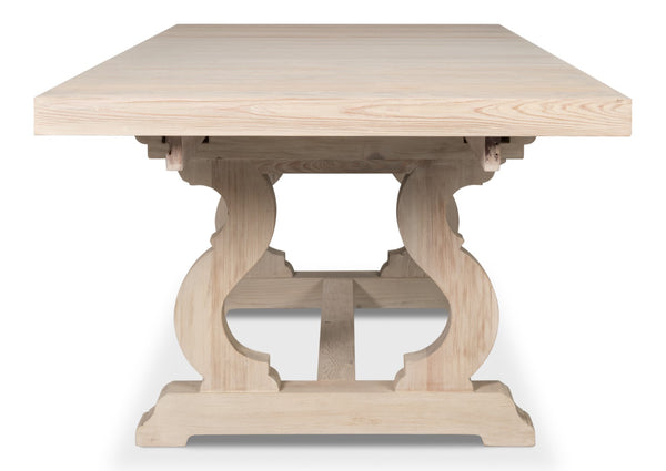 Sarreid Beauford Dining Table - Stylish Grey And White Finish With Reclaimed White Pine For Your Home Decor Grey  54133