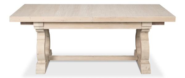 Sarreid Beauford Dining Table - Stylish Grey And White Finish With Reclaimed White Pine For Your Home Decor Grey  54133