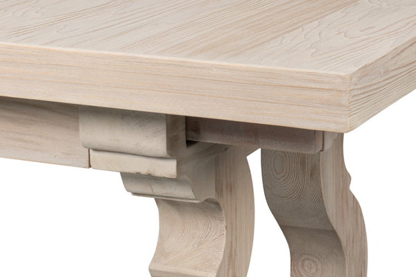 Sarreid Beauford Dining Table - Stylish Grey And White Finish With Reclaimed White Pine For Your Home Decor Grey  54133