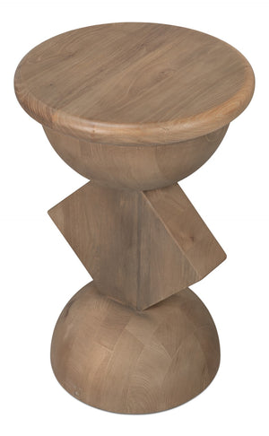 Sarreid Romeo Side Tables Set Of 3 - Stylish Natural Washed Finish In Reclaimed Elm For Modern Spaces Natural  54138