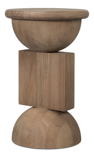 Sarreid Romeo Side Tables Set Of 3 - Stylish Natural Washed Finish In Reclaimed Elm For Modern Spaces Natural  54138