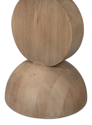 Sarreid Romeo Side Tables Set Of 3 - Stylish Natural Washed Finish In Reclaimed Elm For Modern Spaces Natural  54138