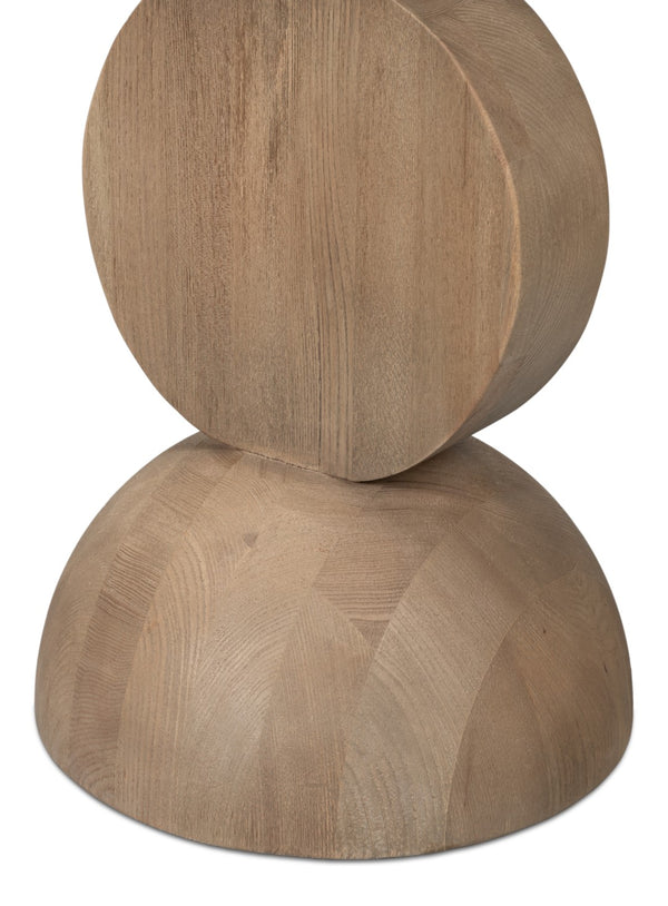 Sarreid Romeo Side Tables Set Of 3 - Stylish Natural Washed Finish In Reclaimed Elm For Modern Spaces Natural  54138