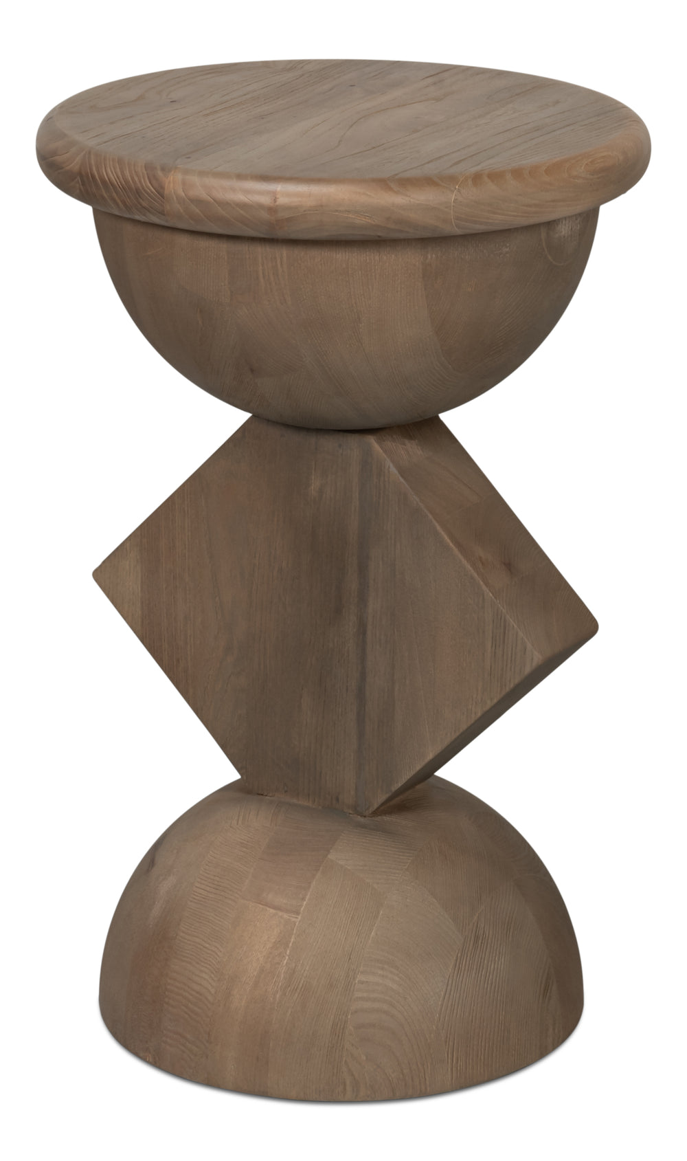 Sarreid Romeo Side Tables Set Of 3 - Stylish Natural Washed Finish In Reclaimed Elm For Modern Spaces Natural  54138