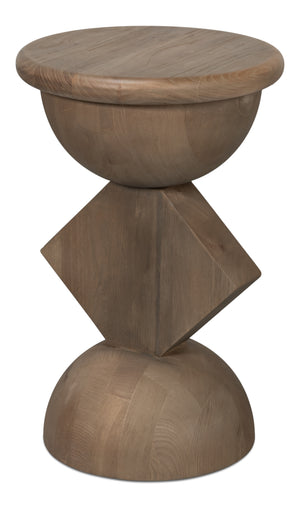 Sarreid Romeo Side Tables Set Of 3 - Stylish Natural Washed Finish In Reclaimed Elm For Modern Spaces Natural  54138