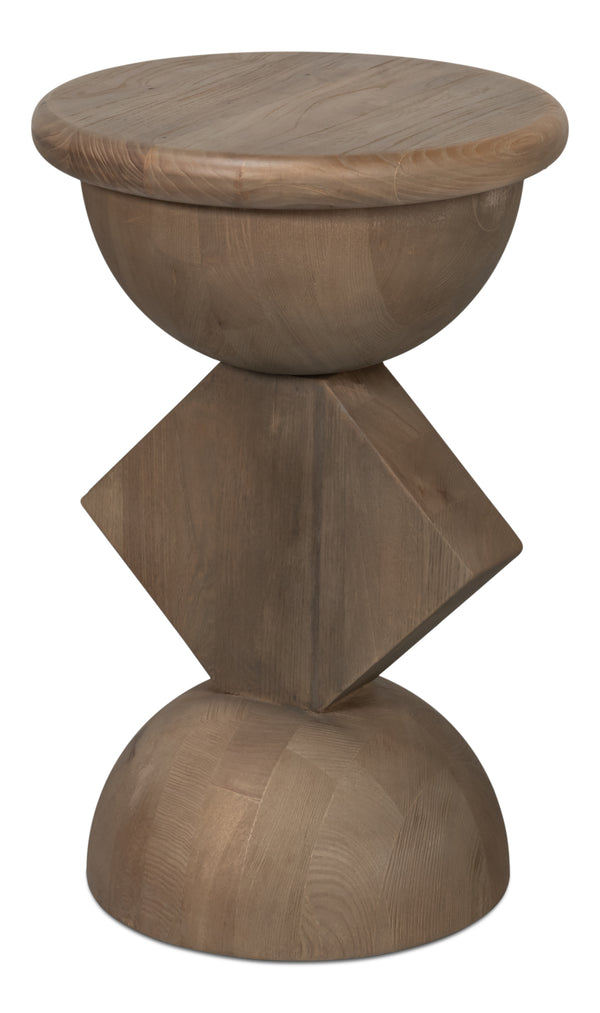 Sarreid Romeo Side Tables Set Of 3 - Stylish Natural Washed Finish In Reclaimed Elm For Modern Spaces Natural  54138