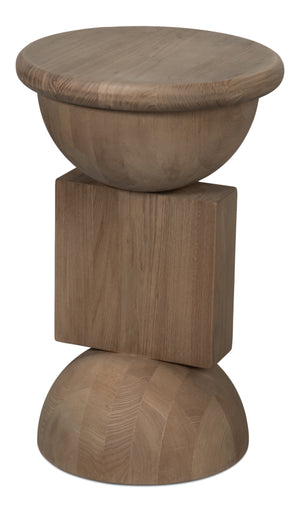 Sarreid Romeo Side Tables Set Of 3 - Stylish Natural Washed Finish In Reclaimed Elm For Modern Spaces Natural  54138