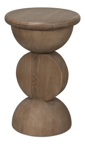Sarreid Romeo Side Tables Set Of 3 - Stylish Natural Washed Finish In Reclaimed Elm For Modern Spaces Natural  54138
