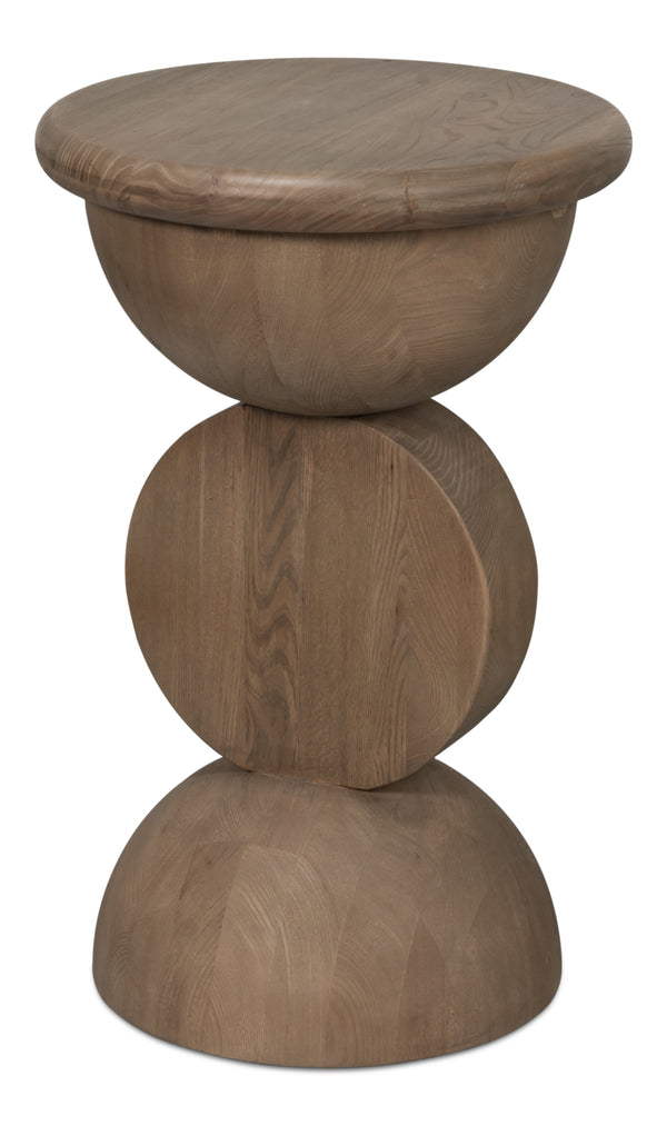 Sarreid Romeo Side Tables Set Of 3 - Stylish Natural Washed Finish In Reclaimed Elm For Modern Spaces Natural  54138