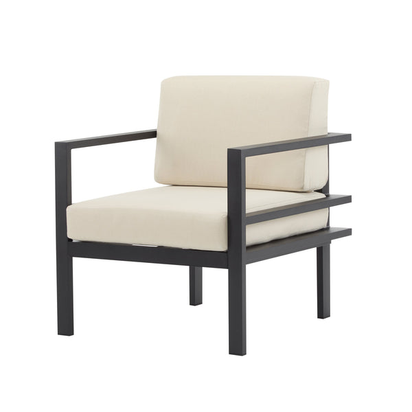 English Elm Christopher Knight Home® - [Set Of 2] 27.7'' Modern Lounge Chairs With Weather-Resistant Cushions For Stylish Outdoor Comfort N767P237029B_2