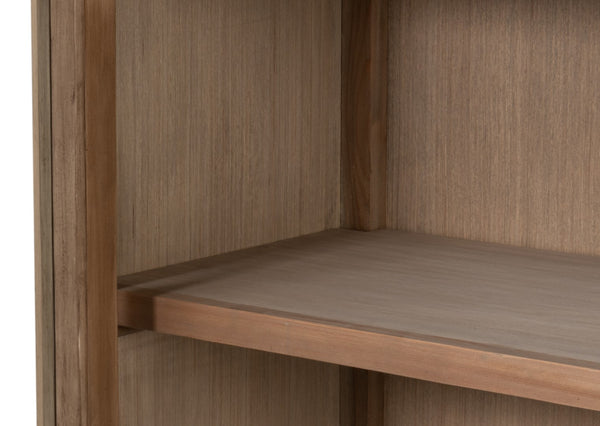 Sarreid Cecile Bookcase Beige - Elegant Bone White Finish With Reclaimed Pine For Stylish Home Storage Beige  54142