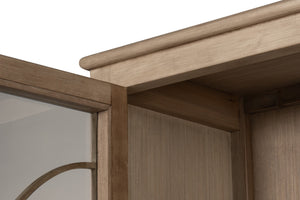 Sarreid Cecile Bookcase Beige - Elegant Bone White Finish With Reclaimed Pine For Stylish Home Storage Beige  54142