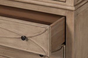 Sarreid Cecile Bookcase Beige - Elegant Bone White Finish With Reclaimed Pine For Stylish Home Storage Beige  54142