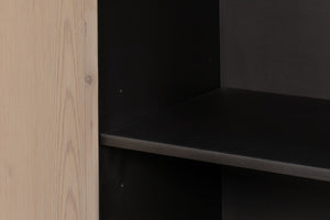 Sarreid Nadir Sideboard: Stylish Brushed Black Finish With Grey Doors - Reclaimed Pine & Birch Elegance Multicolor  54143