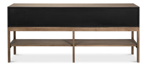 Sarreid Adler Console Table - Light Natural Wash Finish In New Elm - Stylish Storage & Contemporary Design Natural  54144