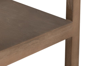 Sarreid Adler Console Table - Light Natural Wash Finish In New Elm - Stylish Storage & Contemporary Design Natural  54144