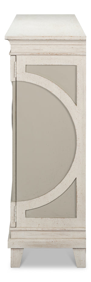 Sarreid Olson Sideboard: Stylish Grey & White Reclaimed Pine Design For Modern Homes & Chic Interiors Multicolor  54149