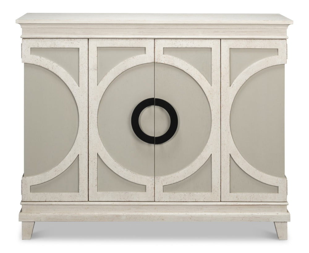Sarreid Olson Sideboard: Stylish Grey & White Reclaimed Pine Design For Modern Homes & Chic Interiors Multicolor  54149