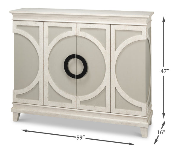 Sarreid Olson Sideboard: Stylish Grey & White Reclaimed Pine Design For Modern Homes & Chic Interiors Multicolor  54149