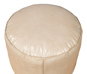Sarreid Soccerball Stool Taupe Leather - Stylish & Unique Sports-themed Seating For Home Or Office Decor Beige  54154