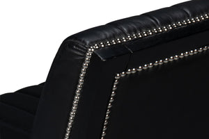 Sarreid Agave Leather Slipper Chair In Onyx Black - Stylish Comfort For Modern Living Spaces, Chic Design Black  54158