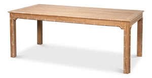 Sarreid Brighton Dining Table - Elegant Oak Wood Design For Modern Dining Rooms - Stylish & Durable Furniture Brown  54163