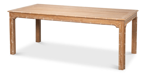 Sarreid Brighton Dining Table - Elegant Oak Wood Design For Modern Dining Rooms - Stylish & Durable Furniture Brown  54163