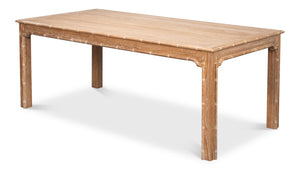Sarreid Brighton Dining Table - Elegant Oak Wood Design For Modern Dining Rooms - Stylish & Durable Furniture Brown  54163