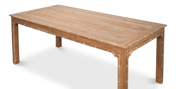 Sarreid Brighton Dining Table - Elegant Oak Wood Design For Modern Dining Rooms - Stylish & Durable Furniture Brown  54163