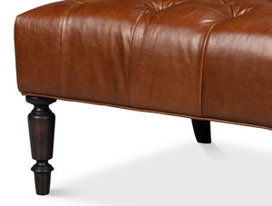 Sarreid Benton Distilled Leather Chair In Rich Havana Brown - Comfort And Style For Your Living Space! Brown  54167