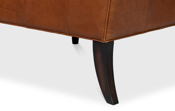 Sarreid Benton Distilled Leather Chair In Rich Havana Brown - Comfort And Style For Your Living Space! Brown  54167