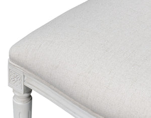 Sarreid Oval Side Chair Set Of 2 - Elegant Cortina Finish With Performance Cream Upholstery For Comfort White  54174