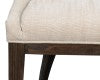 Sarreid Emilio Dining Chair Grey - Elegant 100% Polyester Upholstery With Sturdy Oak Frame & Dark Finish Grey  54175