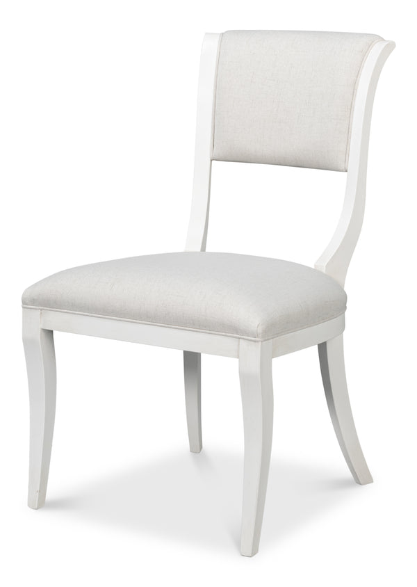 Sarreid Trophy Elegant Cream Side Chair Set Of 2 - Stylish Cortina Finish For Modern Home Decor Upgrade Ivory  54181