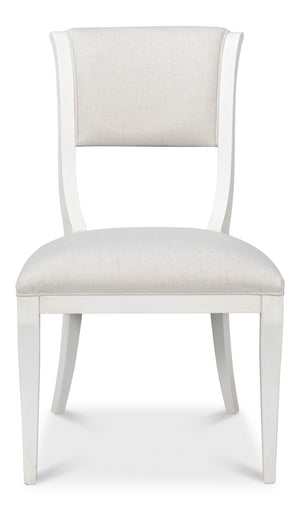 Sarreid Trophy Elegant Cream Side Chair Set Of 2 - Stylish Cortina Finish For Modern Home Decor Upgrade Ivory  54181