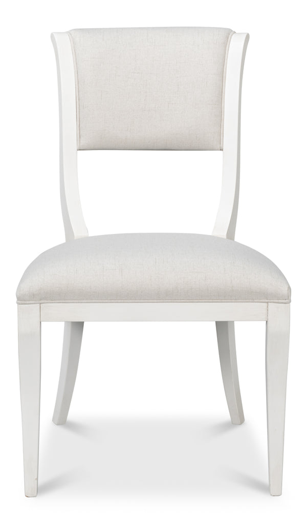 Sarreid Trophy Elegant Cream Side Chair Set Of 2 - Stylish Cortina Finish For Modern Home Decor Upgrade Ivory  54181